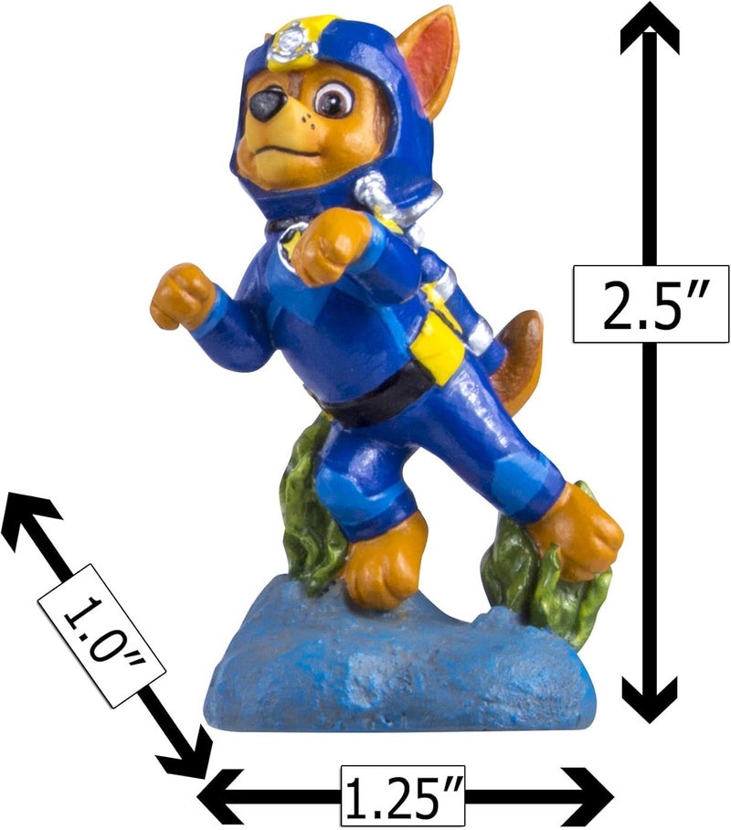 Penn Plax Penn-Plax Officially Licensed Paw Patrol Aquarium Ornament â€“ Chase â€“ Mini Size - Image 4